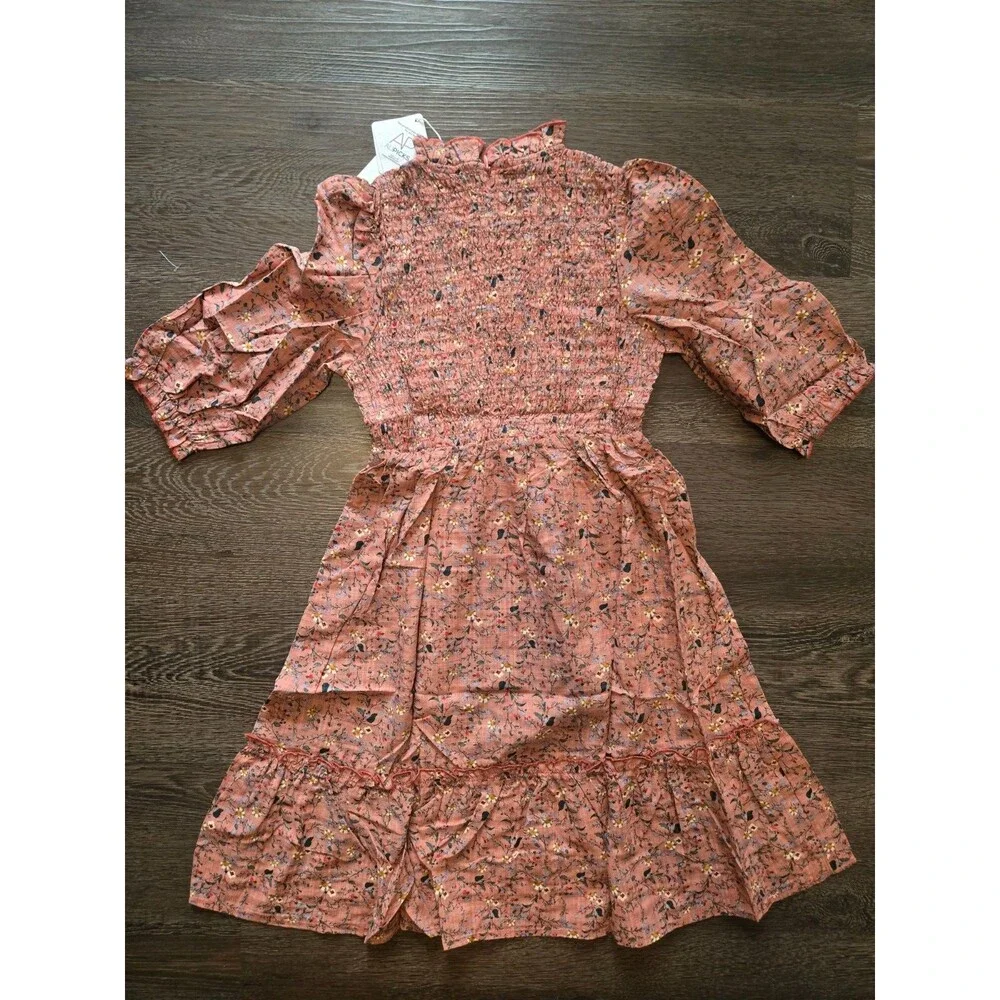 NWT South Tao Smocked Floral Dress – Girls Size 10/140